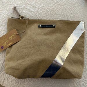 Kempton & Co Safari Striped Pouch NWT